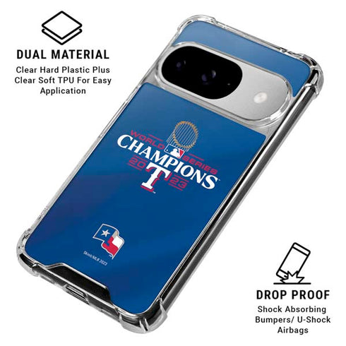 2023 World Series Champions Texas Rangers Google Pixel 10 Clear Case